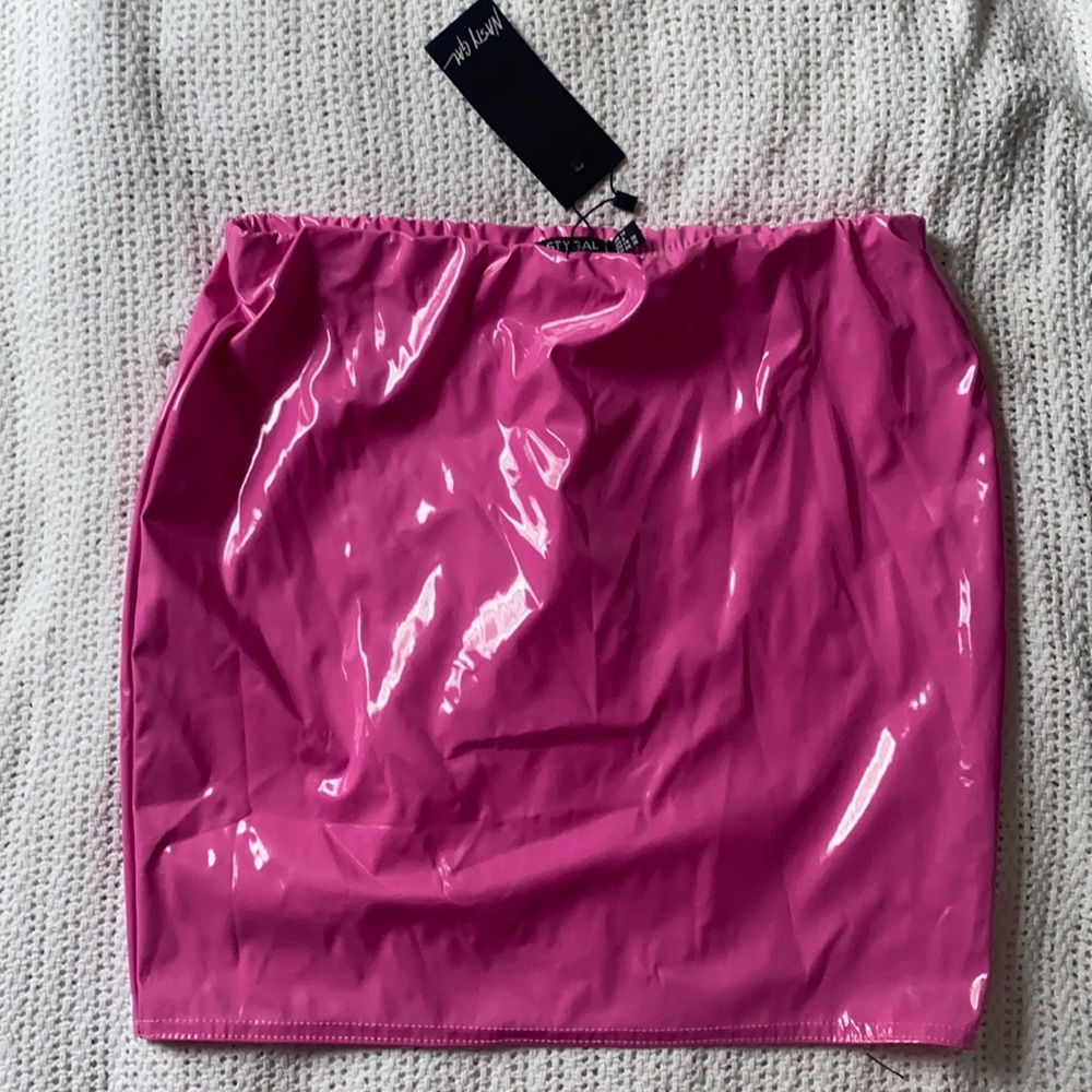 Nasty gal latex skirt